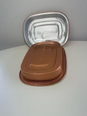 SW Foil Tray Rose Gold/Silver 850ml Single