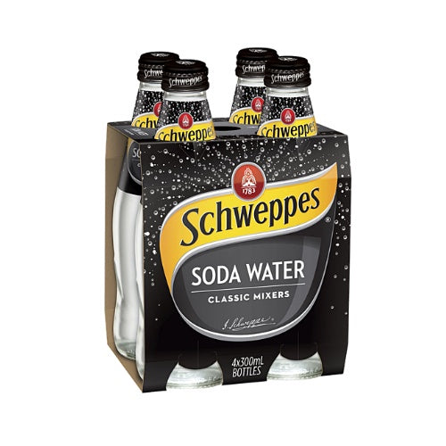 Schweppes Soda Water 4x300mL