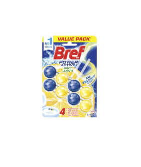 Bref Power Active Toilet Cleaner Block Lemon 2 pk