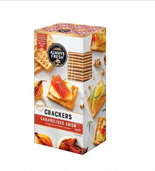 Always Fresh Crackers Caramelised Onion 100g