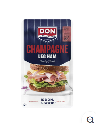 Don Champagne Leg Ham Thinly Sliced 200gm