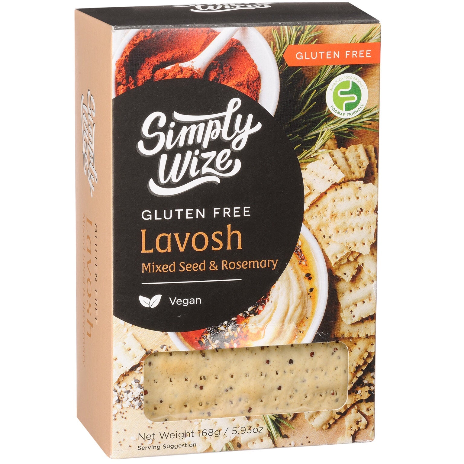 Simply Wize GF Lavosh Seeds 168g