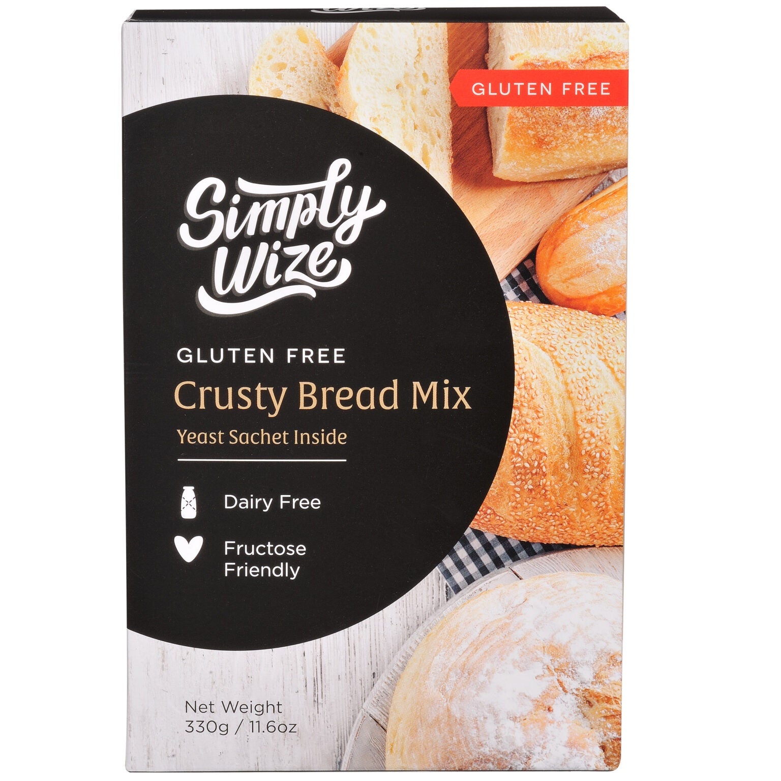 Simply Wize GF Crusty Bread Mix 330g