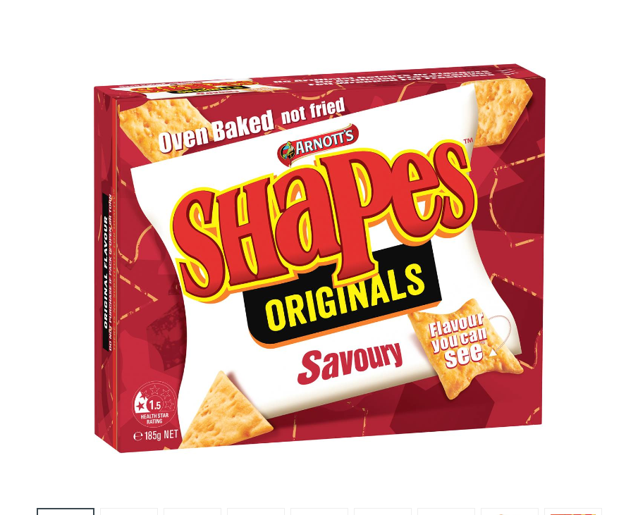 Arnotts Shapes Savoury 185g