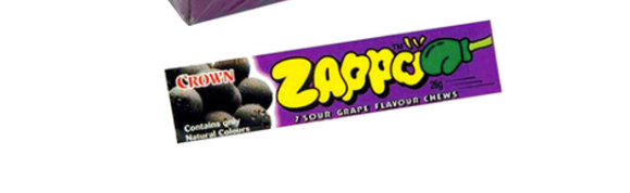 Zappo Sour Grape Flavour Chews 29g