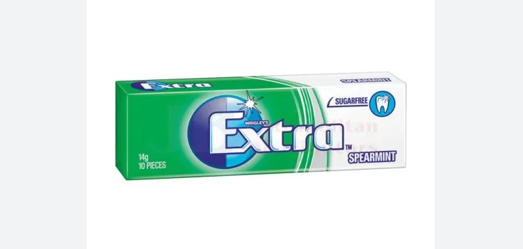 Wrigley's Extra Spearmint Sugar Free Chewing Gum 10 Pieces 14g