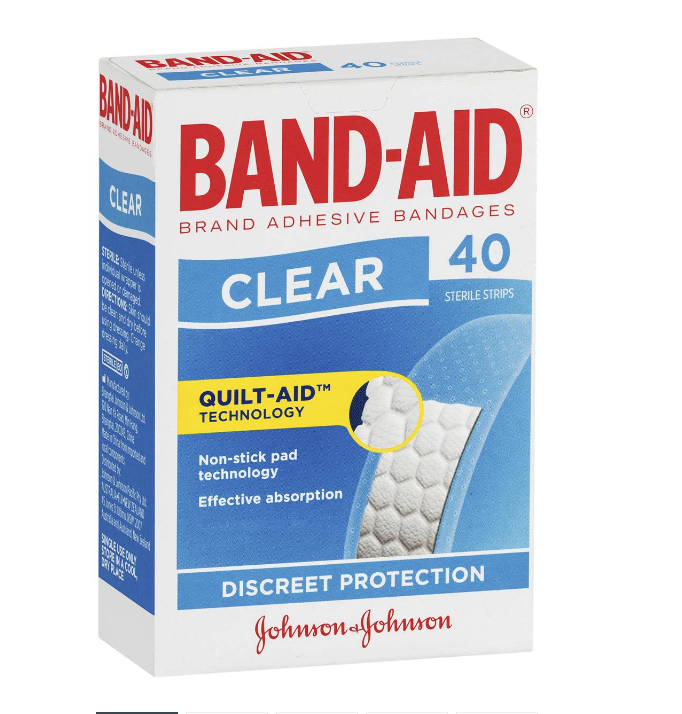 Band-aid Clear Strips 40pk