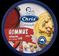 Chris' Hommus Plus Dip Sriracha 200g