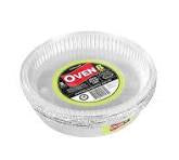 Lemon&Lime Foil Tray with Plastic Lid Round 23x4.5cm 8 pack