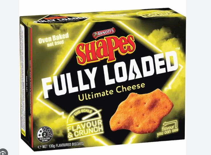 Arnott's Shapes Fully Loaded Ultimate Cheese 130g