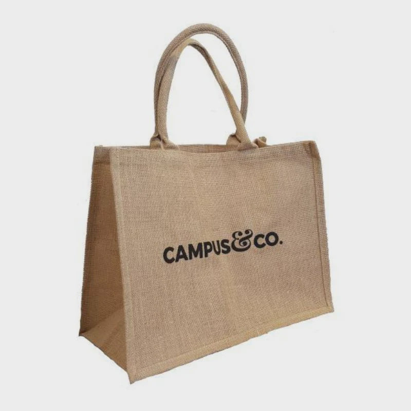 C&Co. Large Jute Carry Bag Natural