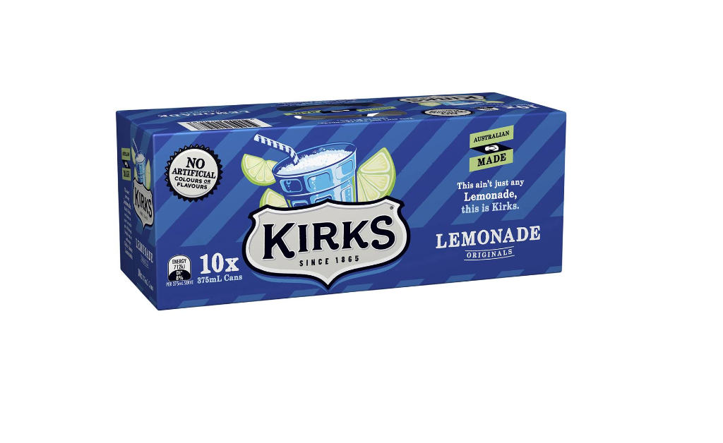 Kirks Lemonade 10 x 375ml