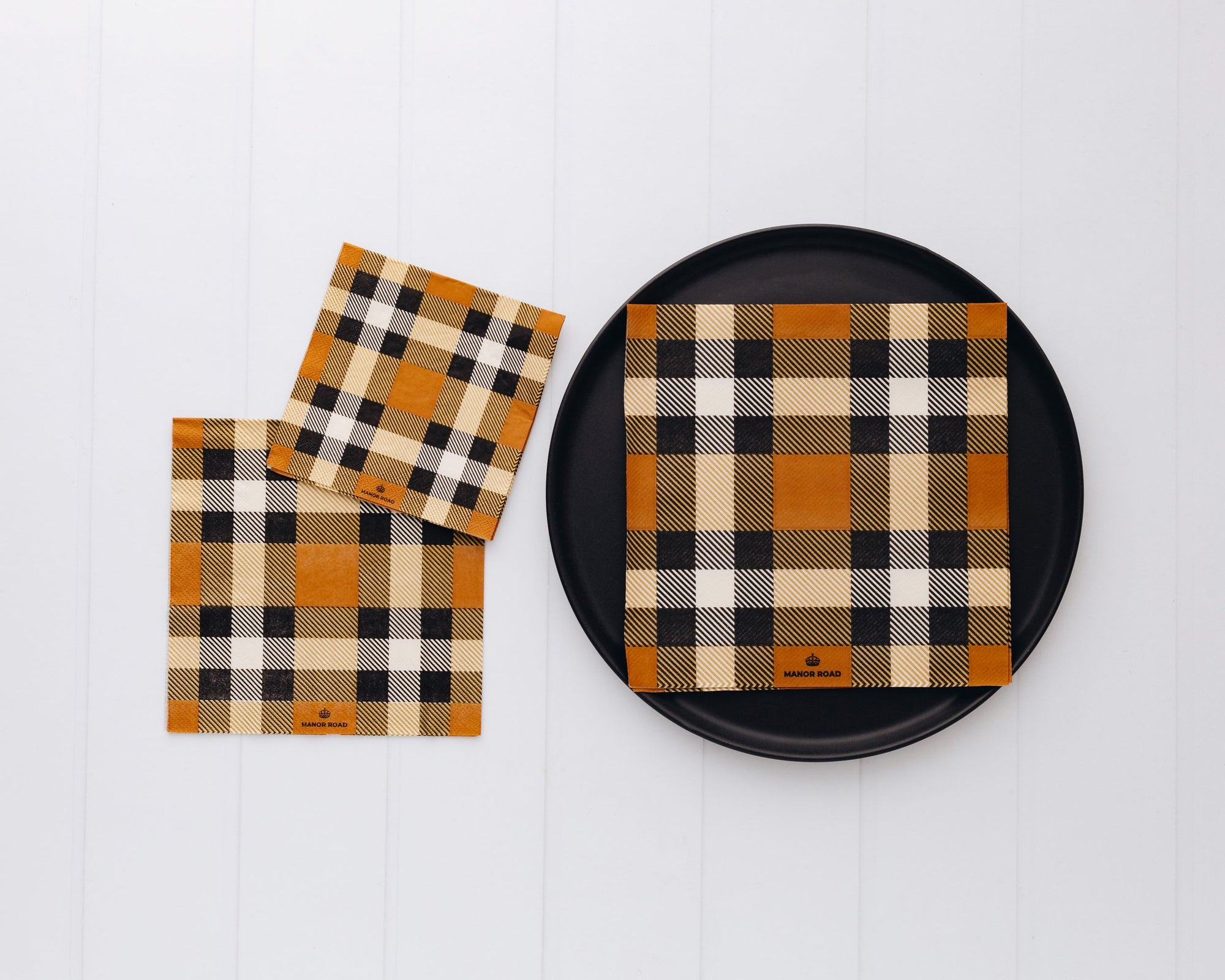 Manor Road Classic Plaid Luncheon Napkins 20 pack