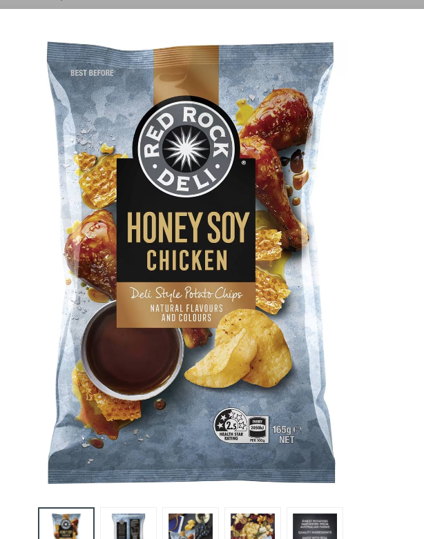 Red Rock Deli Honey Soy Chicken 165g