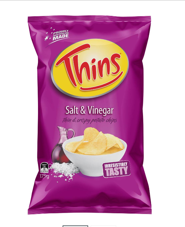 Thins Salt & Vinegar Chips 175g