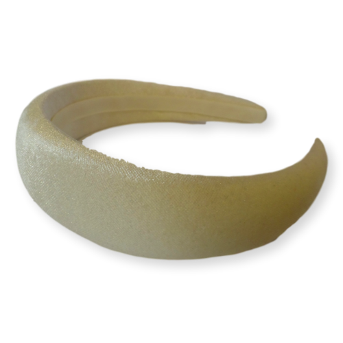 Headband Padded Velvet Ivory 323