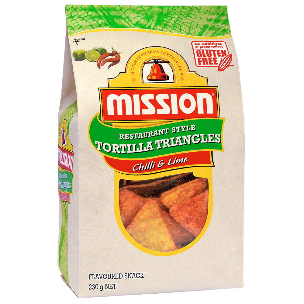 Mission Tortilla Triangles Chilli amd Lime 230g