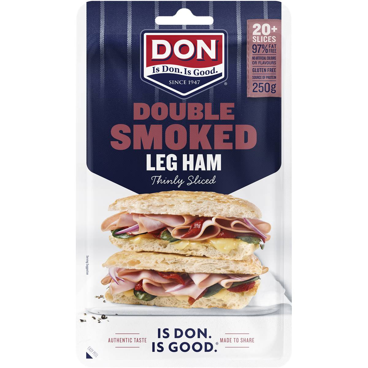 Don Double Smoked Leg Ham Thinly Sliced 200gm