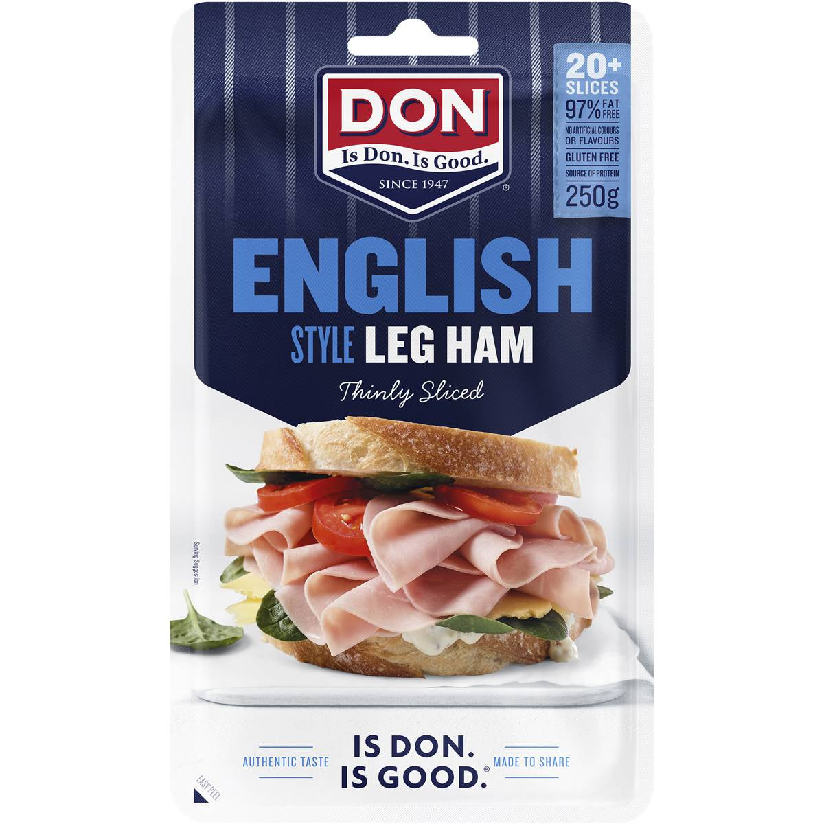 Don English Style Leg Ham Thinly Sliced 250gm