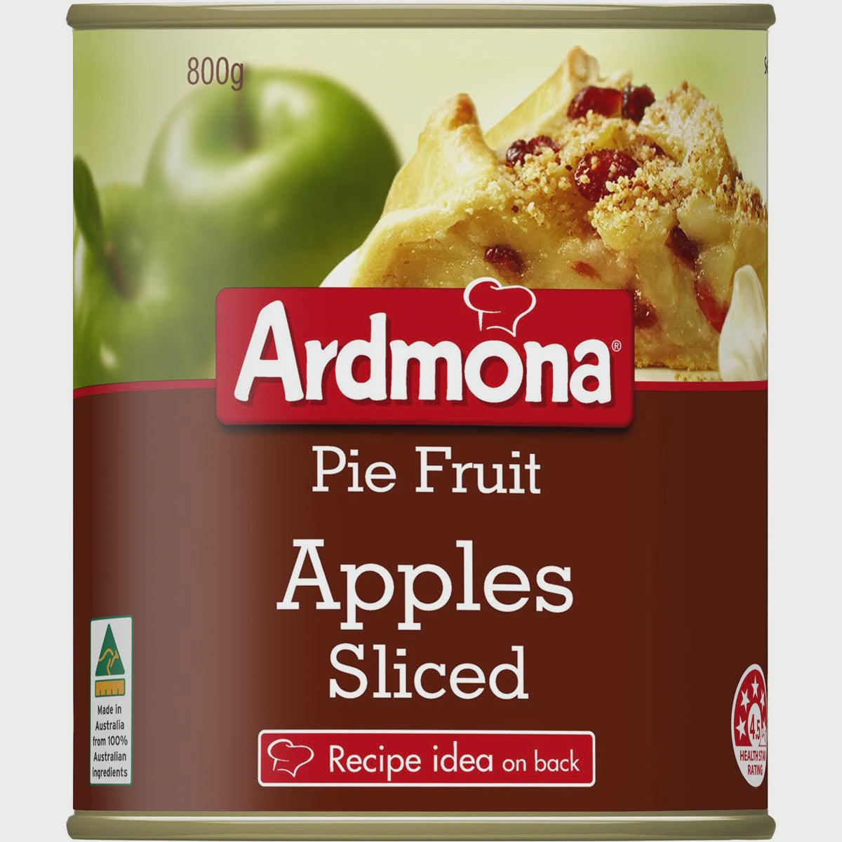 Ardmona Pie Fruit Apples Sliced 800g