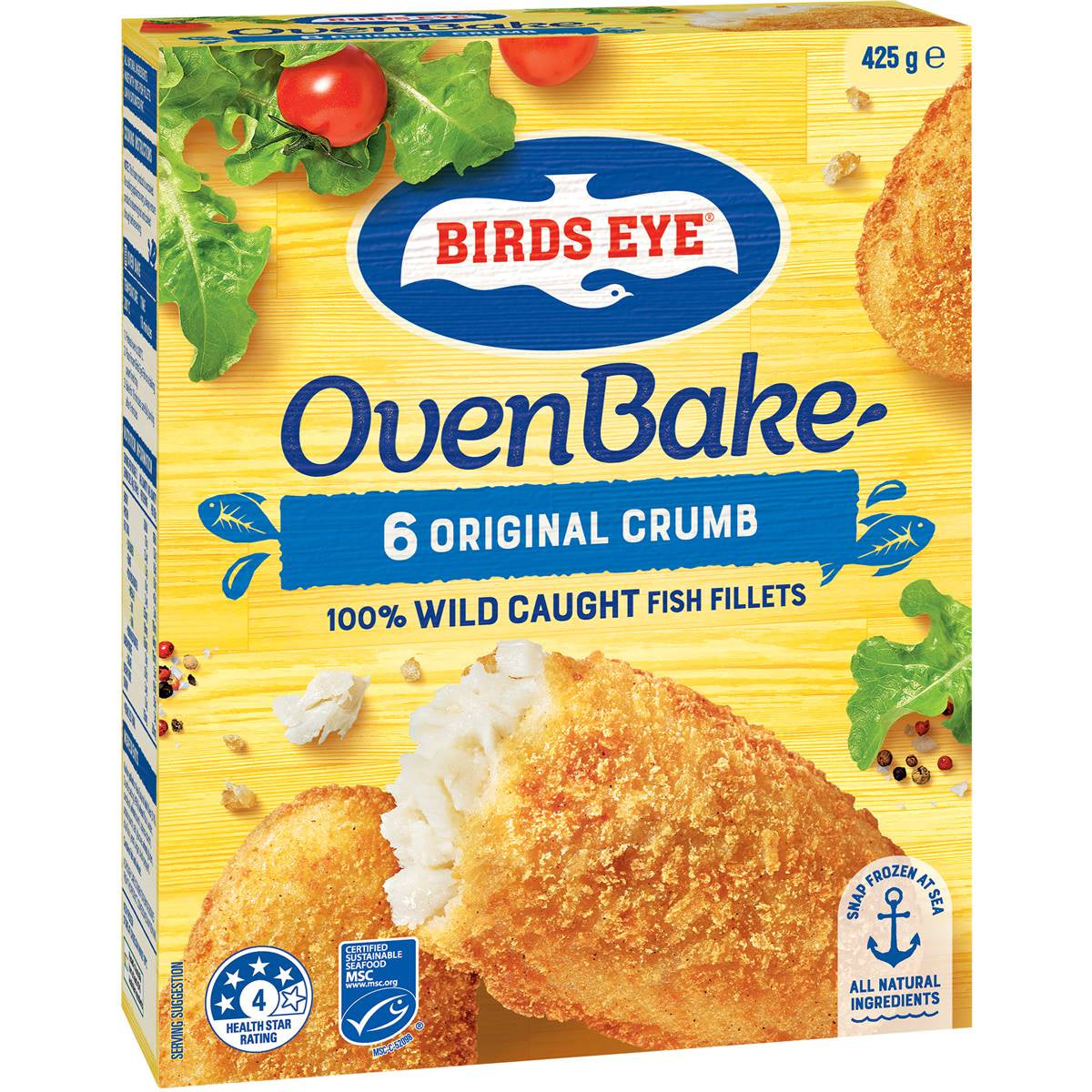 Birds Eye Oven Bake Original Crumb Fish Fillets 6 pack