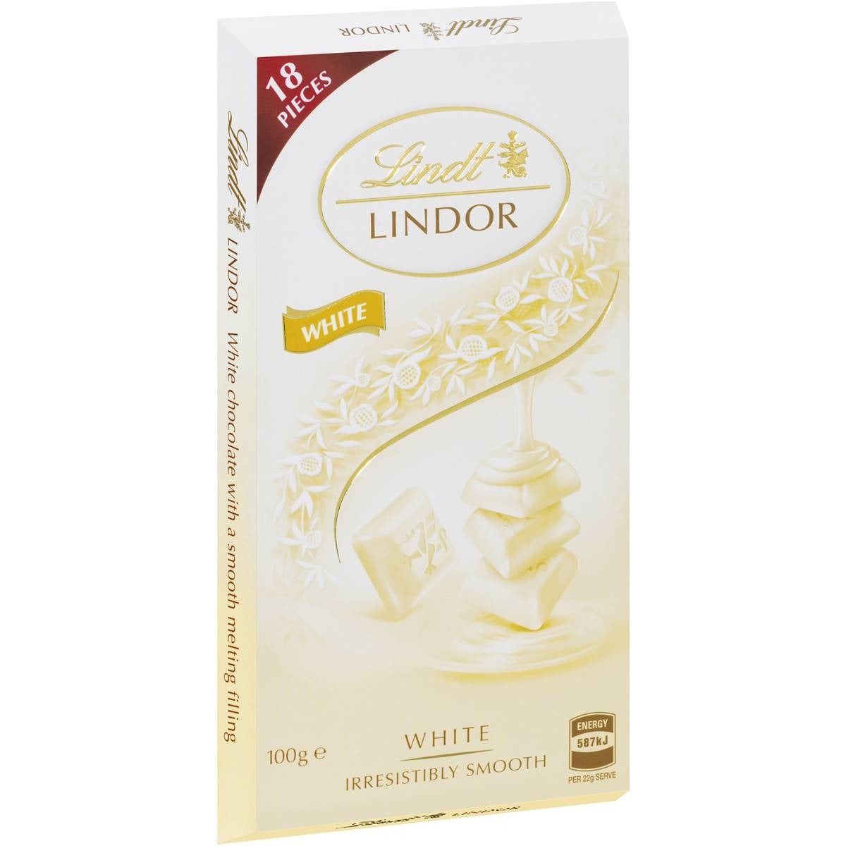 Lindt Lindor White 18 pieces 100g