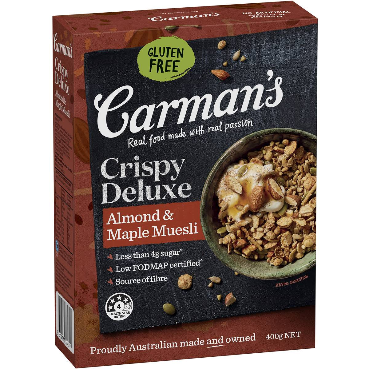 Carman's Crispy Deluxe Almond and Maple Muesli 400g