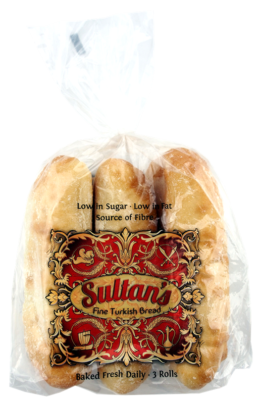 Sultan's Fine Turkish Bread 3 Rolls