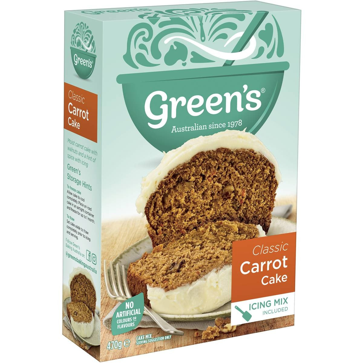 Green's Traditional Carrot Cake Mix 470g