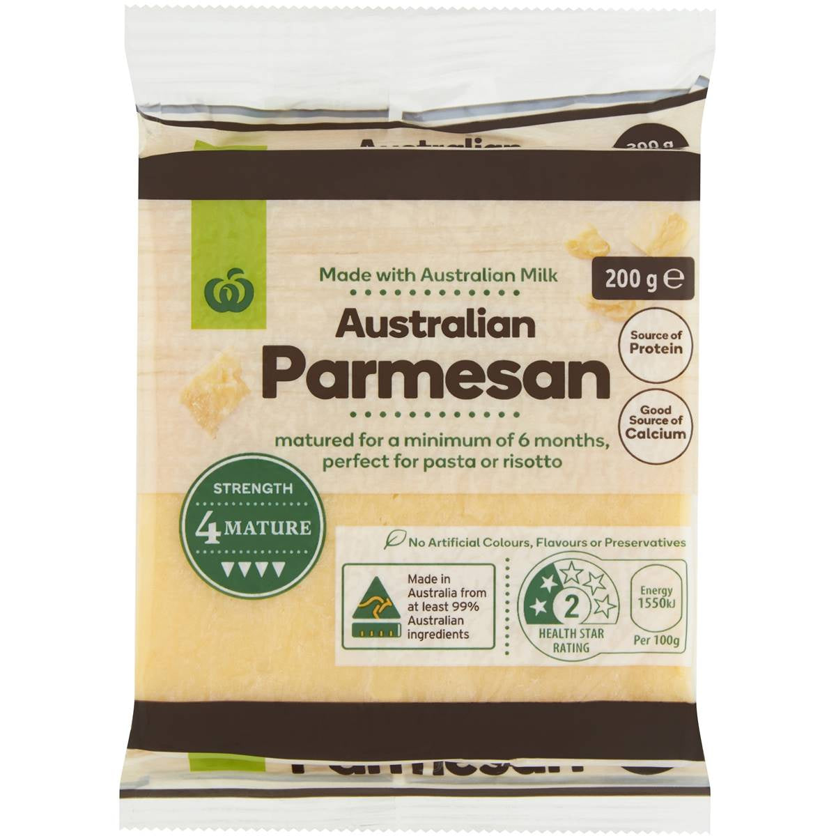 Woolworths Australian Parmesan 200g