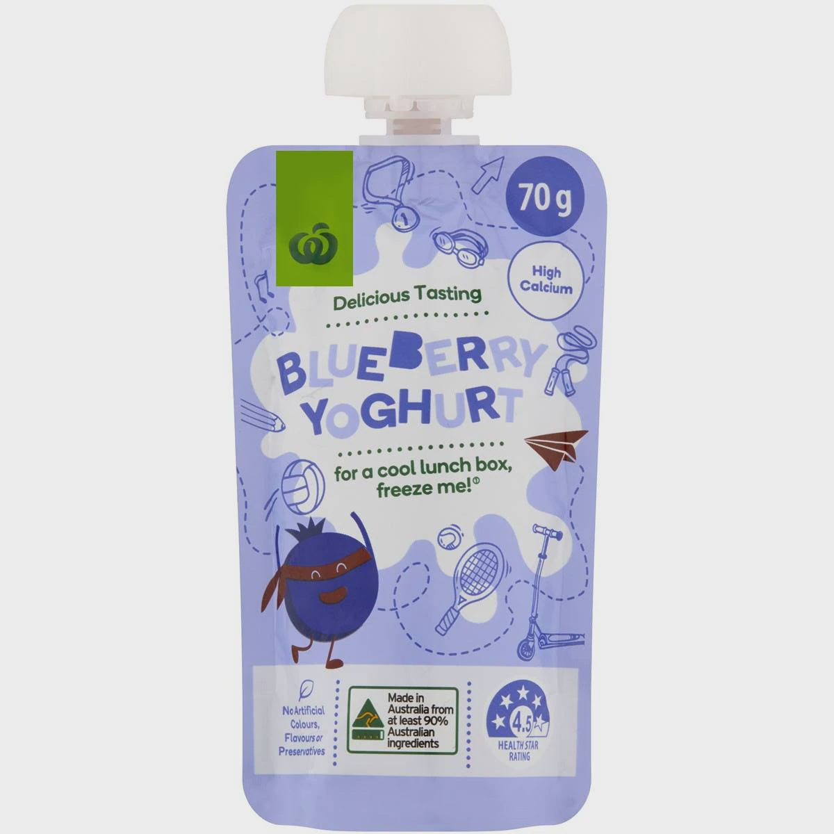 Woolworths Blueberry Yoghurt 70g