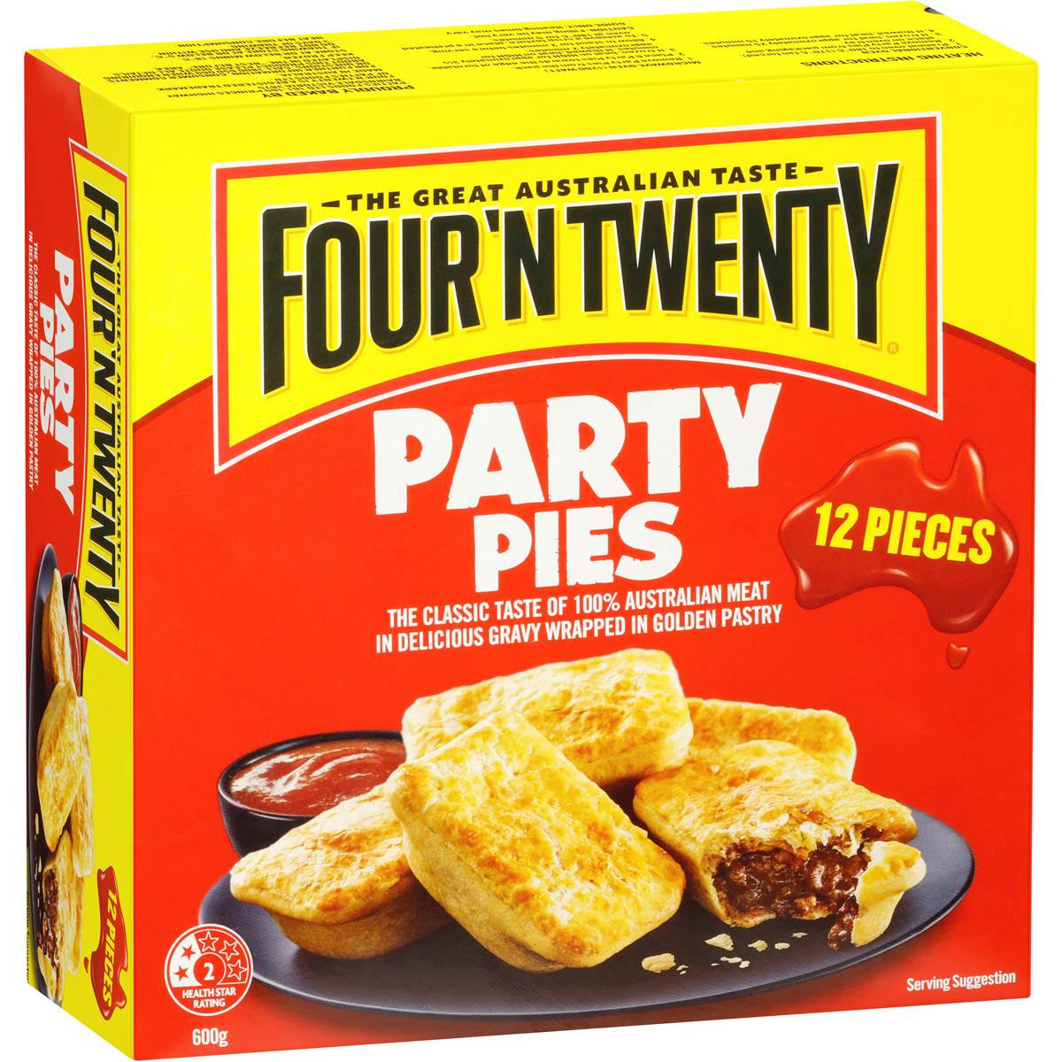 Four 'N Twenty Party Pies 12 pack 600g