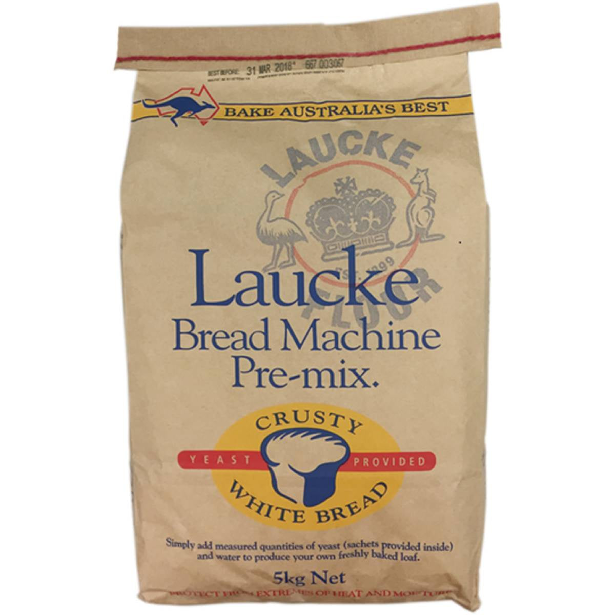 Laucke Crusty White Bread Mix 5kg