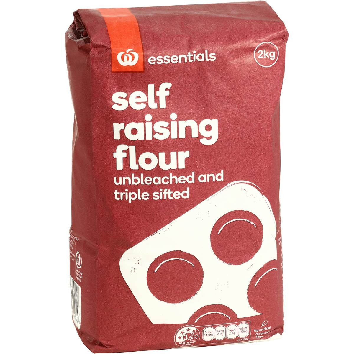 Essentials Self Raising Flour 2kg