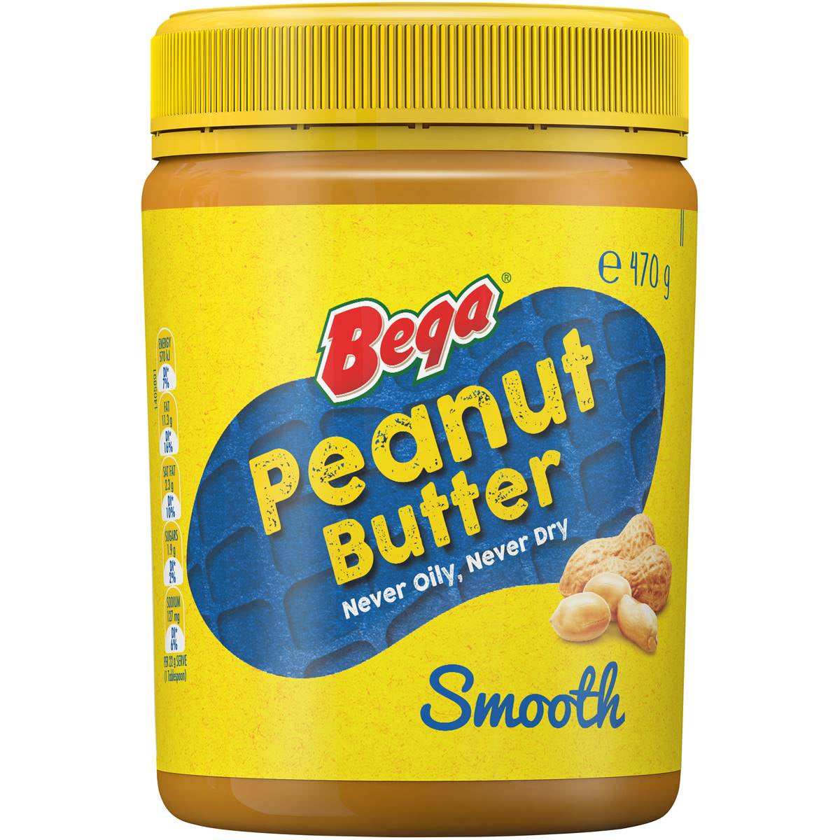 Bega Peanut Butter Smooth 470g