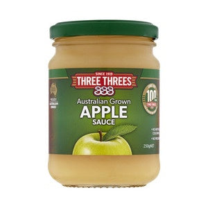 Three Threes Australian Grown Apple Sauce 250g