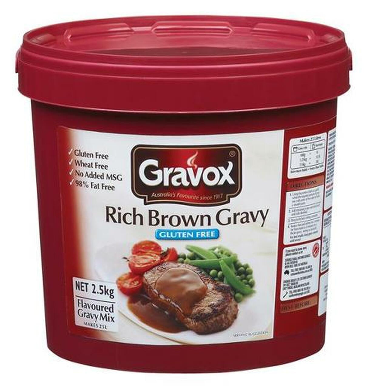 Gravox Rich Brown Gravy 2.5kg