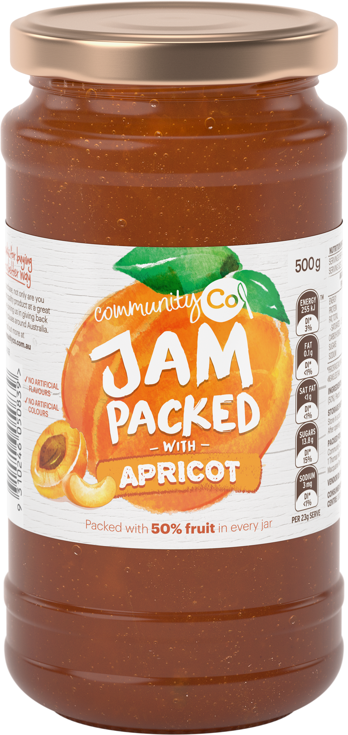 Community Co Jam Packed with Apricot 500g