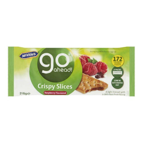 McVities Go Ahead Crispy Slices Raspberry 174g