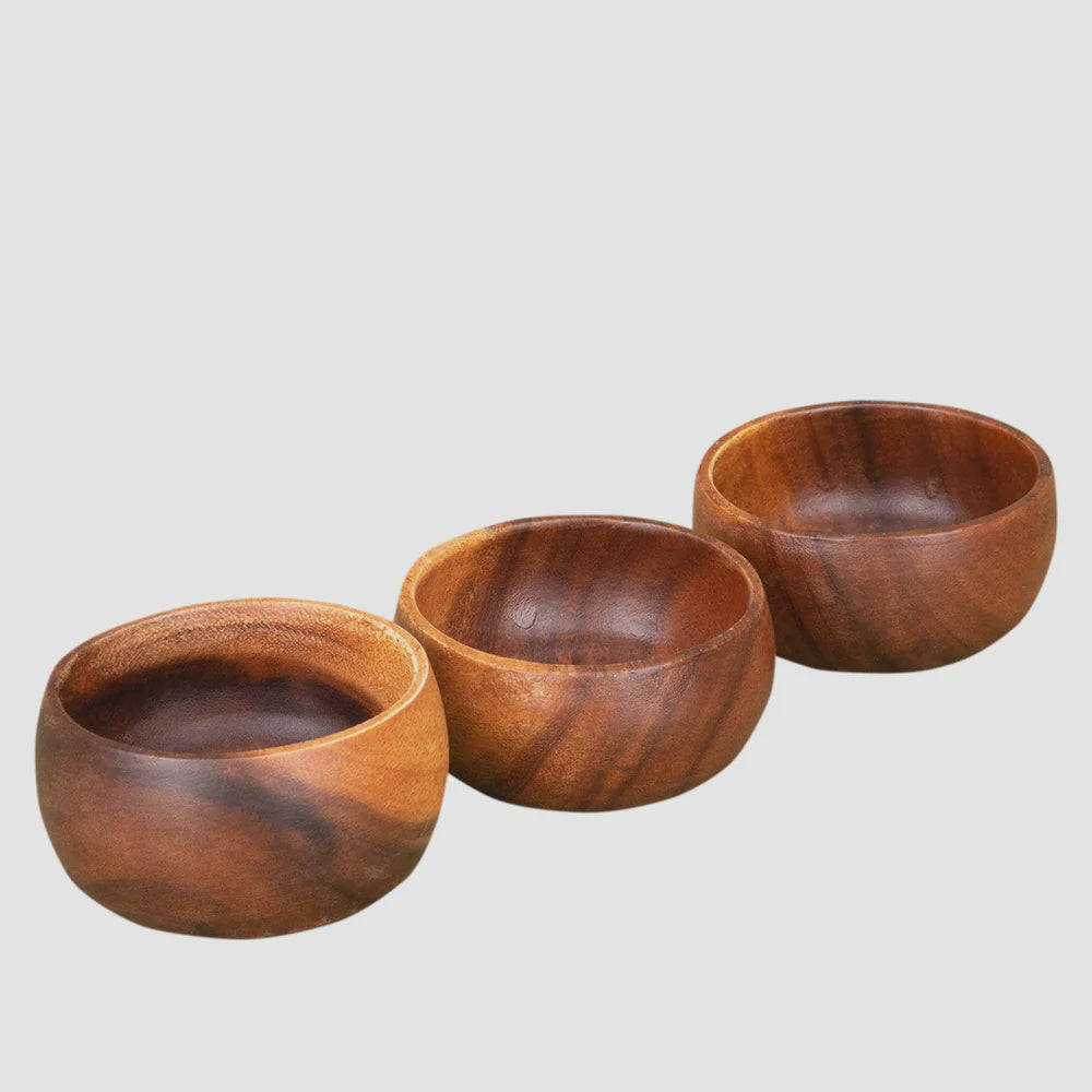 Acacia Mini Bowls Set of 3