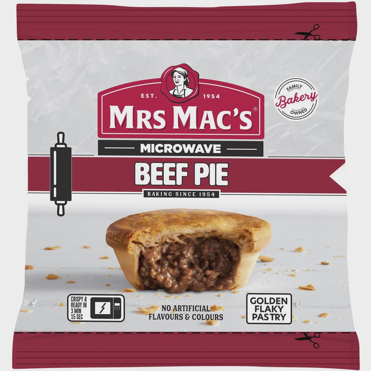 Mrs Mac's Microwave Beef Pie 175g