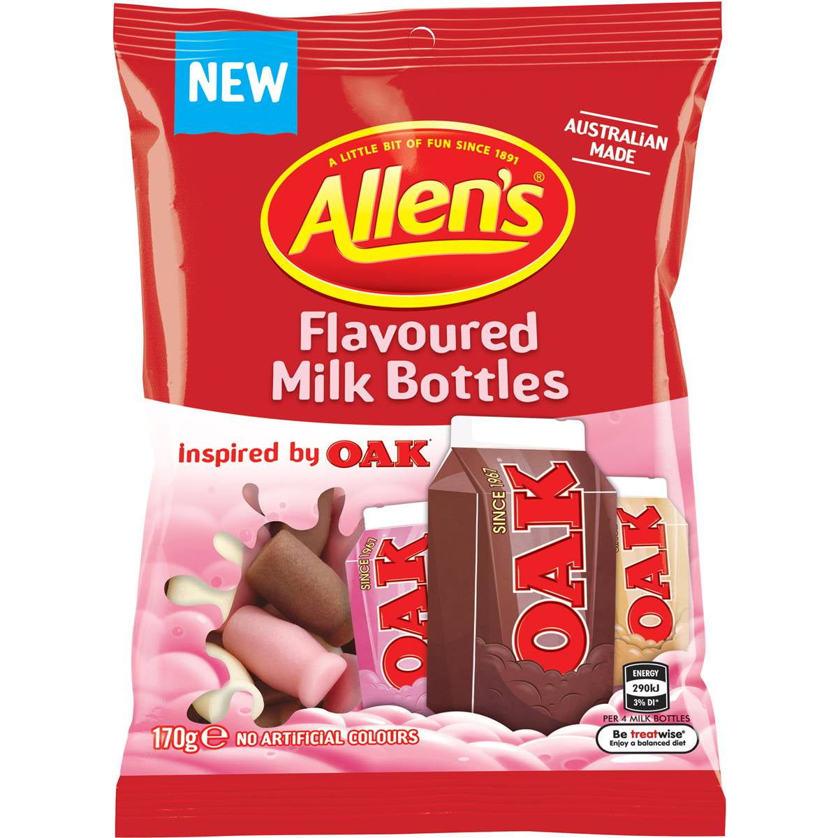 Allen's Flavoured Milk Bottles 170g