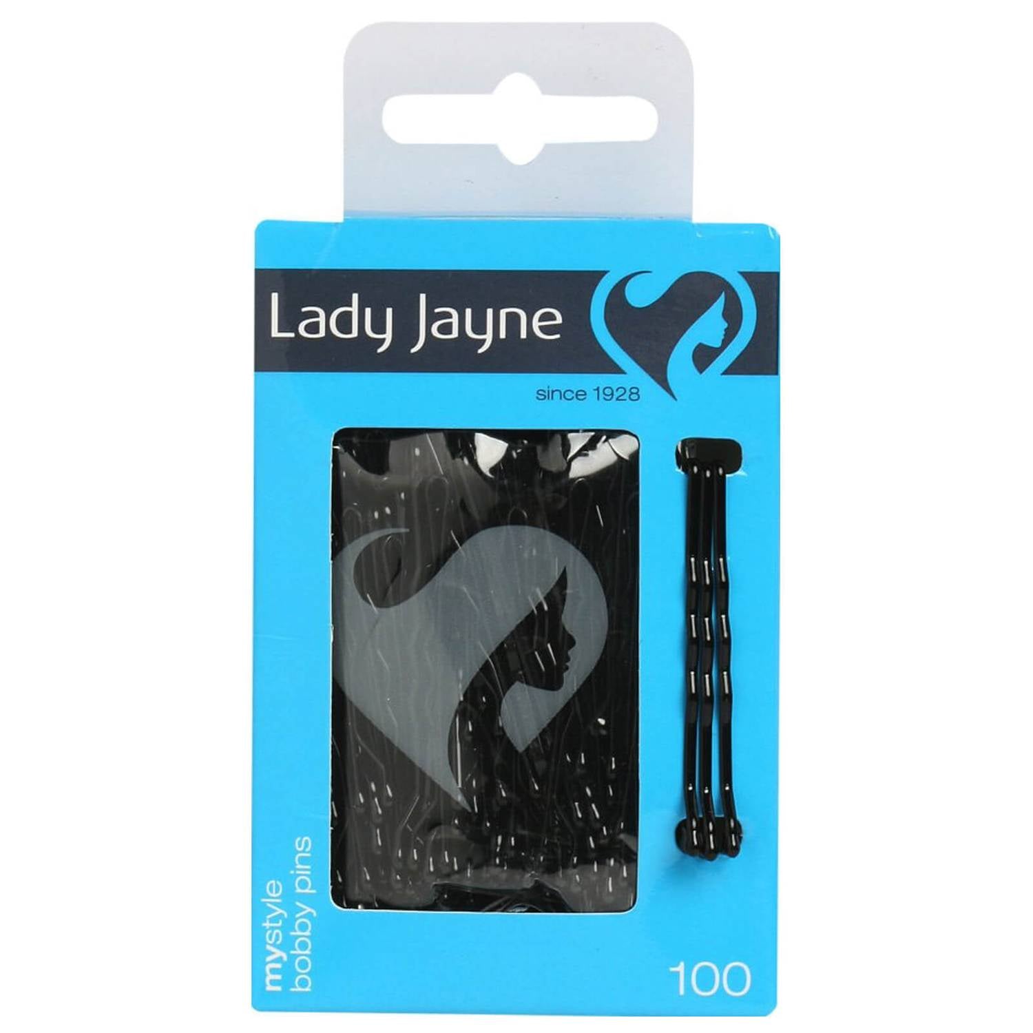 Lady Jayne Black Bobby Pins 100 pack