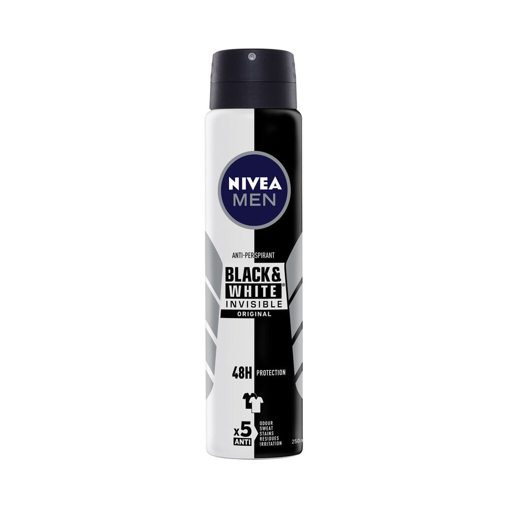 Nivea Men Black and White Invisible Original 250mL