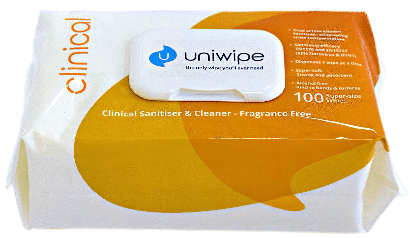 Uniwipe Clinical Wipes Super Sized 100 pack