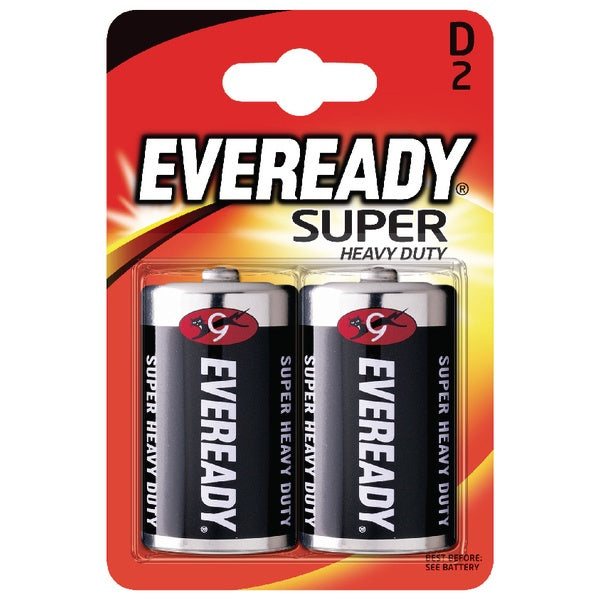 Eveready Heavy Duty D Battery 2 pack