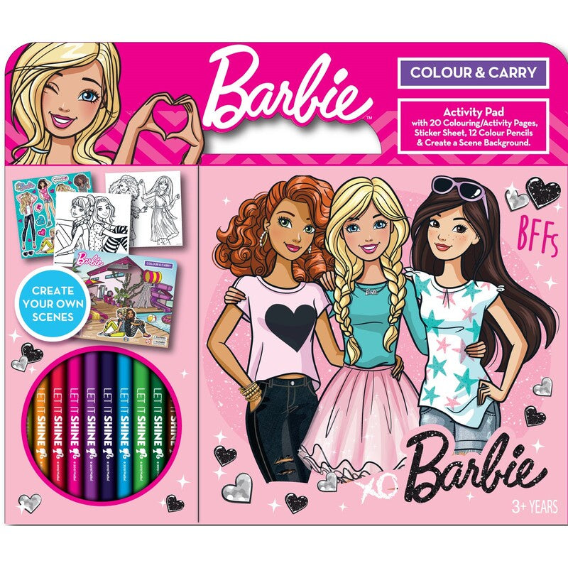 Barbie Colour & Carry Activity Pad