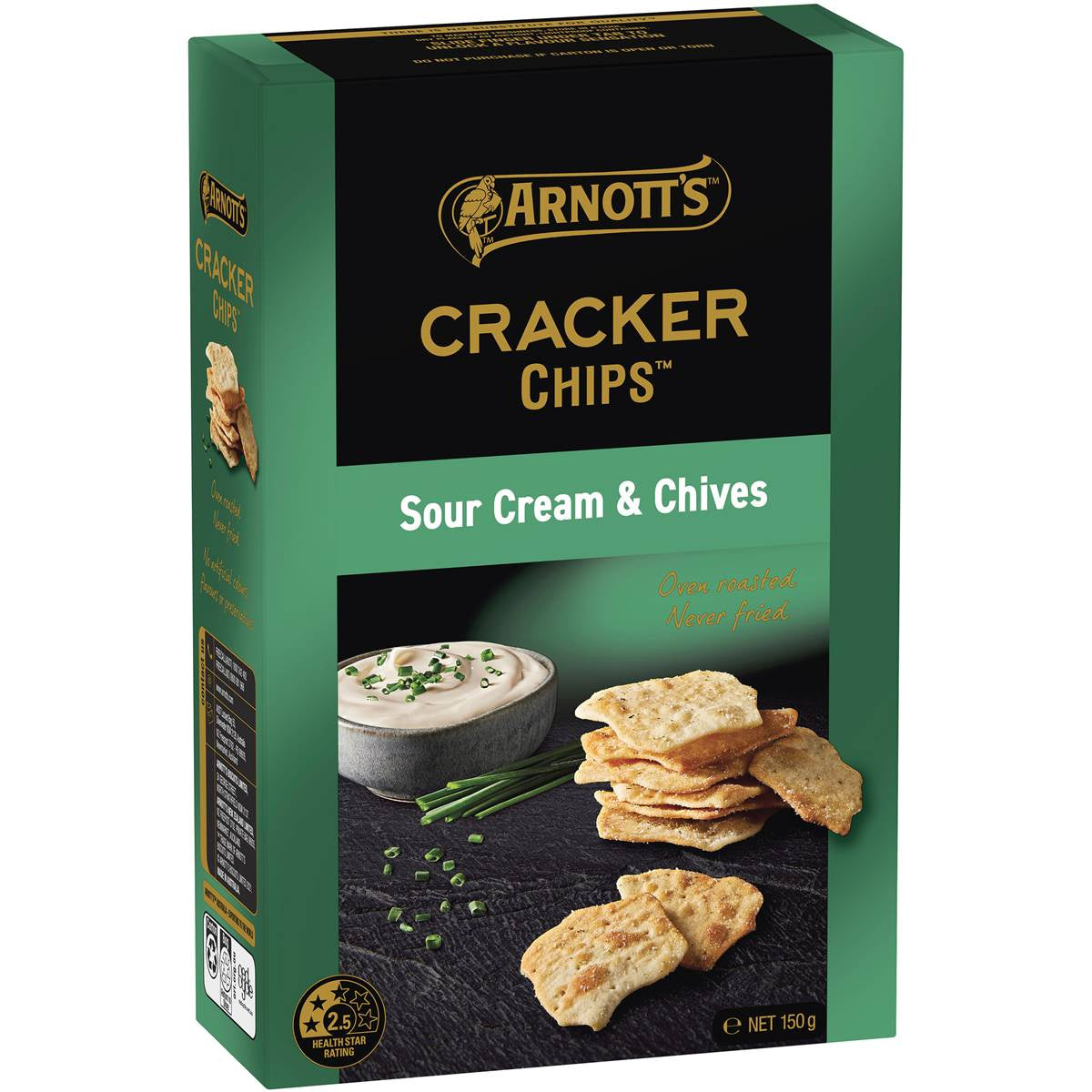 Arnott's Cracker Chips Sour Cream and Chives 150g