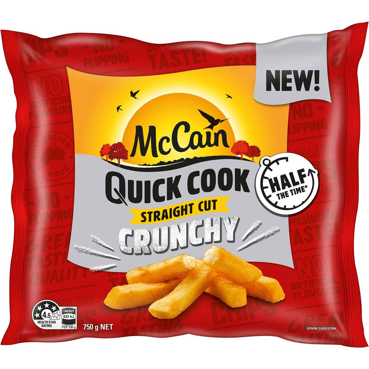 McCain Quick Cook Straight Cut Crunchy Fries 750g