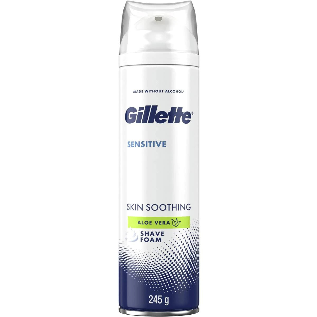 Gillette Sensitive Aloe Vera Shave Foam 245g